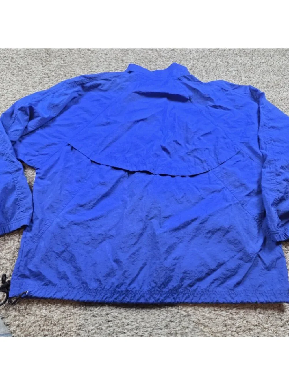 Vintage Reebok Windbreaker Mens XL Blue Red Full Zip Black Retro